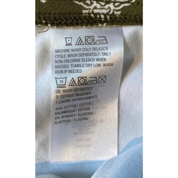 NEW LOGO by Layers Lori Goldstein Printed Knit Skort Size XL Women’s Green - Picture 4 of 7